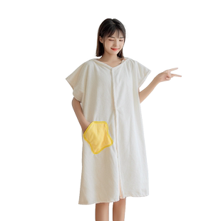 浴巾可爱吸水速干不易掉毛家用非纯棉浴袍可穿可裹女夏成人大浴裙