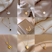 高级感轻奢小众项链女款 2025新款 不掉色钛钢颈链锁骨链高级感配饰