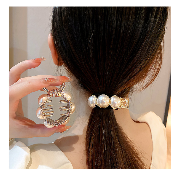 夏季高马尾固定神器发夹女珍珠金属抓夹小众设计高级感气质抓夹,饰品/流行首饰/时尚饰品新,发饰,淘宝优惠券,粉丝福利购,淘宝优惠卷