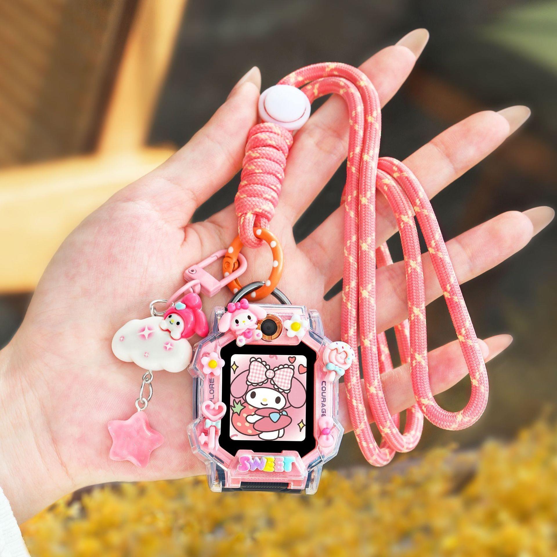 适用小天才电话手表D5/Q3/U5/N5挂绳卡通吊坠挂脖套Z11N3U3保护壳