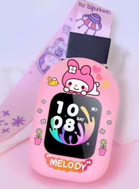 适用小天才W2027AC儿童电话手表D2表带Q1R可挂脖子的绳保护套软壳