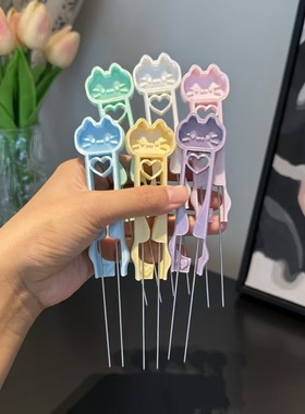 新5代泡芙卷2.6mm拼豆diy双加长针豆针笔拼豆铲子双边拼豆笔工具