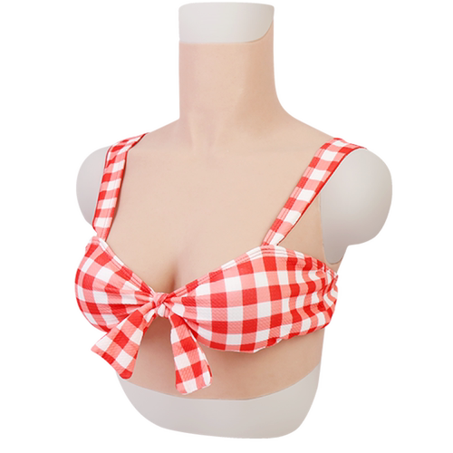 ROANYER/媛野B杯圆领义乳男用假胸假乳变装女装大佬硅胶假奶