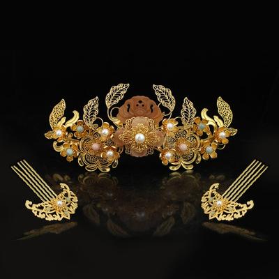 红妆匣子百搭唐风发冠汉服配饰