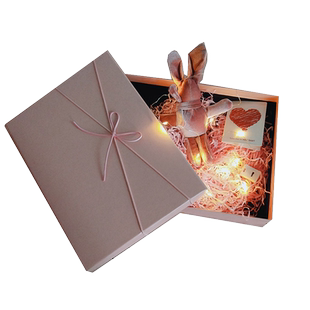 生日粉红色礼物盒送女友闺蜜围巾大号包装空盒子精致生日礼品盒