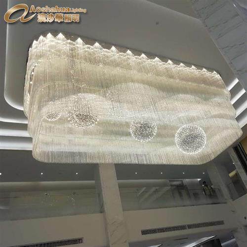 定制火花球售楼部沙盘灯蒲公英满天星火花球吊灯创意球形烟花灯