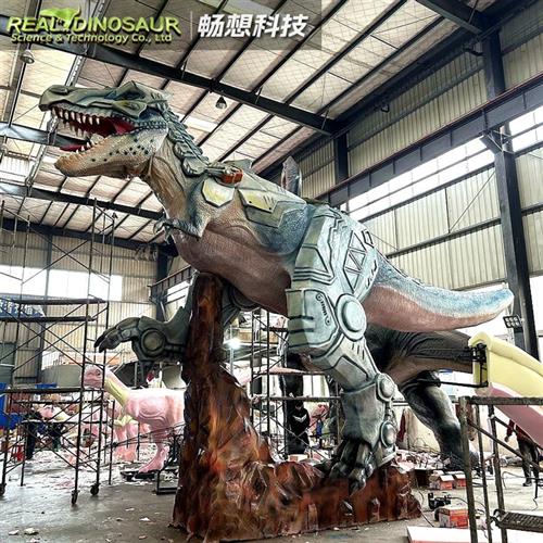 户外景观机甲霸王龙大型仿真恐龙乐园主题公园景区电动模型制作厂