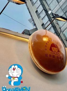 玻璃钢卡通雕塑哆啦梦门头壁挂装饰商场咖啡厅网红机器猫摆件