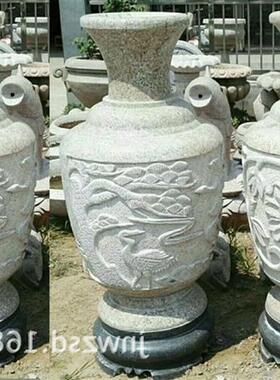 大门装饰石瓶雕刻商场大理石花瓶价格单位汉白玉石头花瓶哪里卖