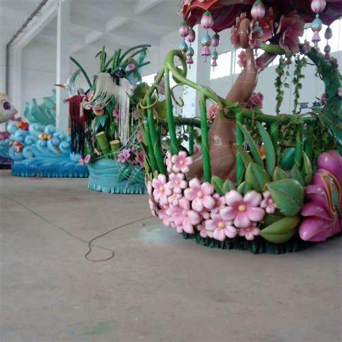 供应大型四轮电动巡游花车彩车节日庆典巡游车影视婚庆花车