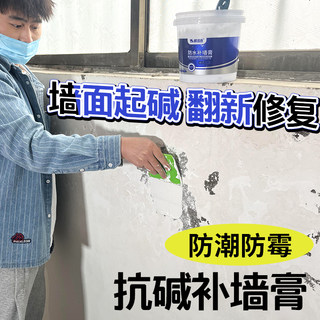 抗碱补墙膏墙面修补白色防水防潮防霉腻子粉内墙家用墙壁发霉修复