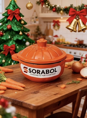 SORSBOL10N迷你南瓜橙色珐琅锅