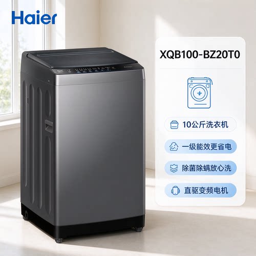 Haier/海尔 XQB100-BZ20T0波轮10kg变频家用全自动租房除螨洗衣机