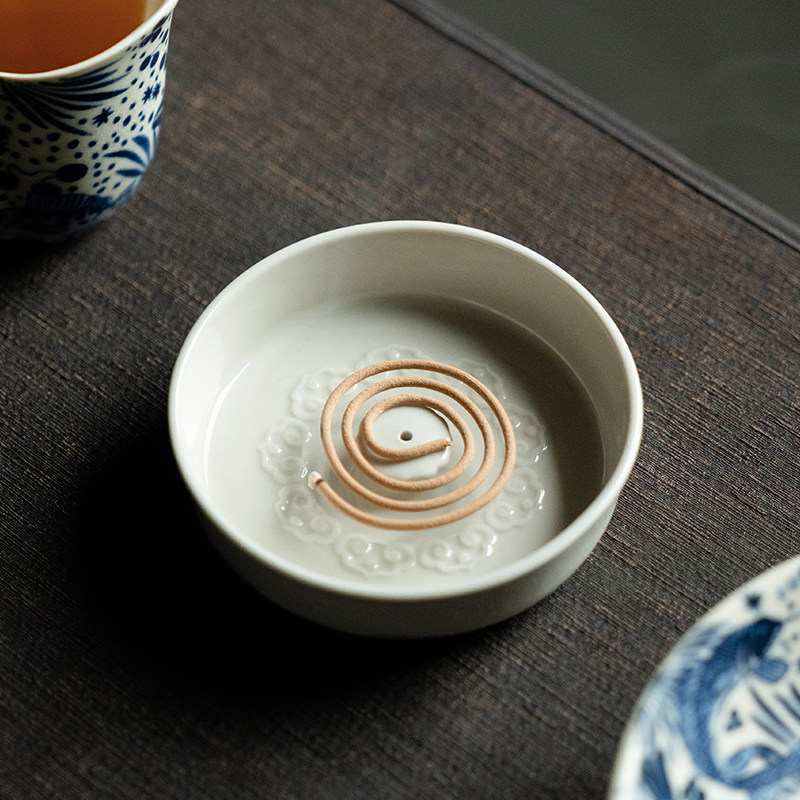 拓土草木灰如意香插线香插香炉熏香檀香炉家用室内香座点香盘底座,餐饮具,茶道/香炉,淘宝优惠券,粉丝福利购,淘宝优惠卷