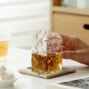 拓土功夫茶具玻璃公道杯高硼硅加厚耐高温家用透明茶海匀杯分茶器