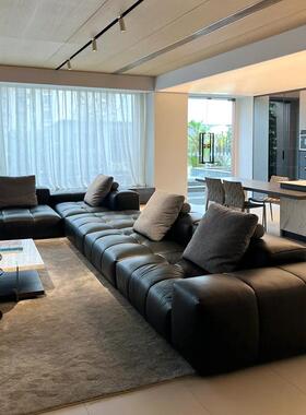 全真皮saba像素沙发原版别墅横厅模块豆腐块直排意式极简沙发组合