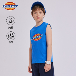 坎肩男孩无袖 Dickies童装 纯棉夏季 儿童薄款 t恤A 男童背心2025新款