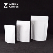 单向排气阀普通拉链咖啡豆包装 250g哑白自立袋 9cm 袋