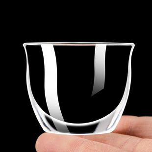 耐热加厚20ml白酒杯家用一口杯烈酒杯耐用玻璃小酒盅品茗杯茶杯