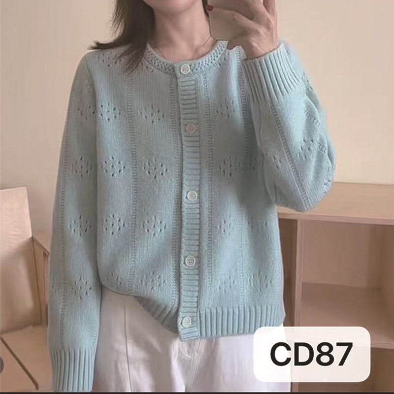 温柔甜美风镂空女装秋冬季新款慵懒宽松纯色针织开衫短款毛衣外套,女装/女士精品,毛针织衫,淘宝优惠券,粉丝福利购,淘宝优惠卷