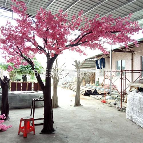 仿真桃花树室内装饰商场景观仿真造型大型仿真桃花树婚庆装饰桃树
