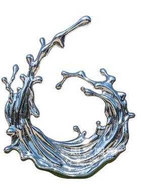 不锈钢镜面水浪花雕塑定制庭院酒店水景艺术摆件新中式风格落地雕