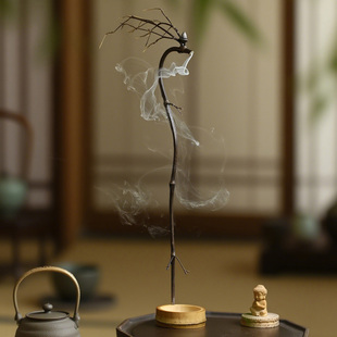 美物工坊爆款新款龙吐香竹子老料香道配件摆件竹子中式手把件摆件