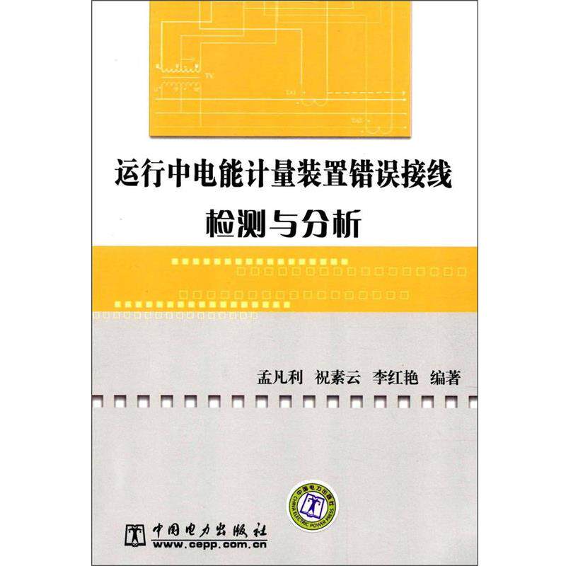 【正版书】 运行中电能计量装置错误接线检测与分析 孟凡利,祝素云,李红艳 中国电力出版社