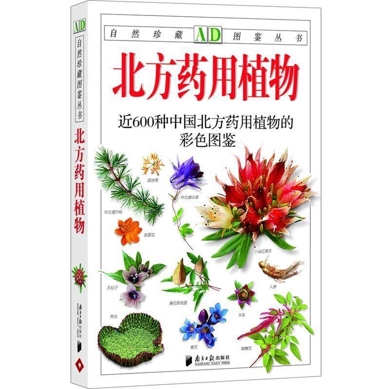 【正版书】 北方药用植物:近600种中国北方药用植物的彩色图鉴—自然珍藏图鉴丛书 丁学欣 编著 广东南方日报出版社