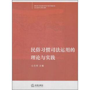 理论与实践 民俗习惯司法运用 书 公丕祥 正版