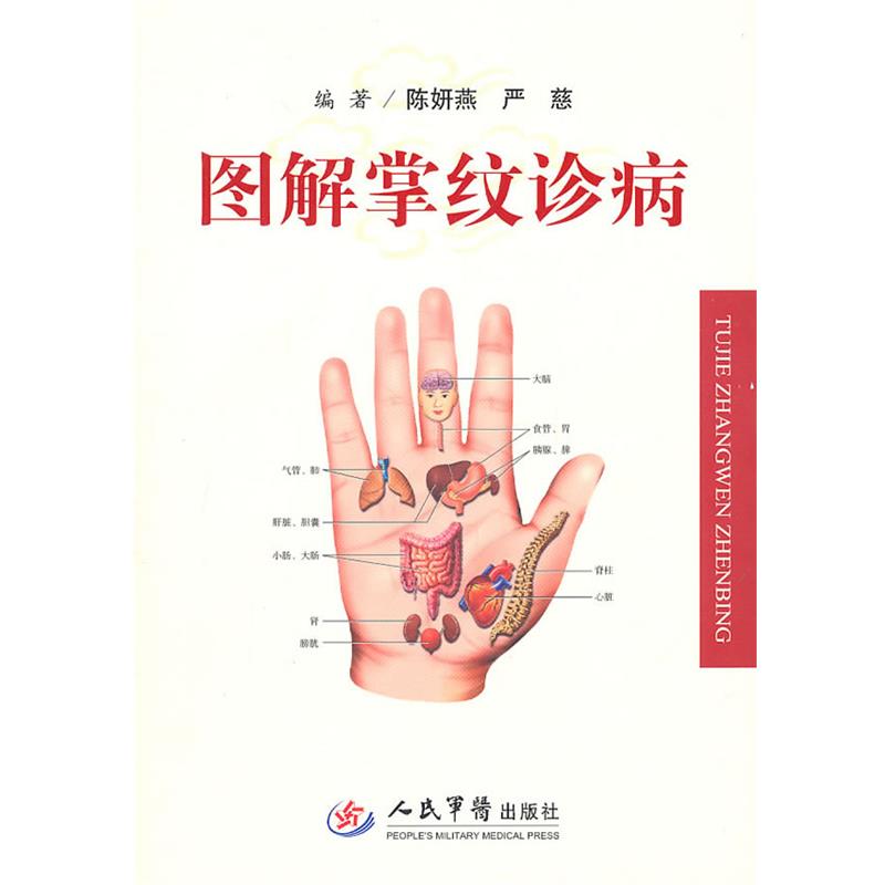 【正版书】 图解掌纹诊病 陈妍燕　等编著 人民军医出版社