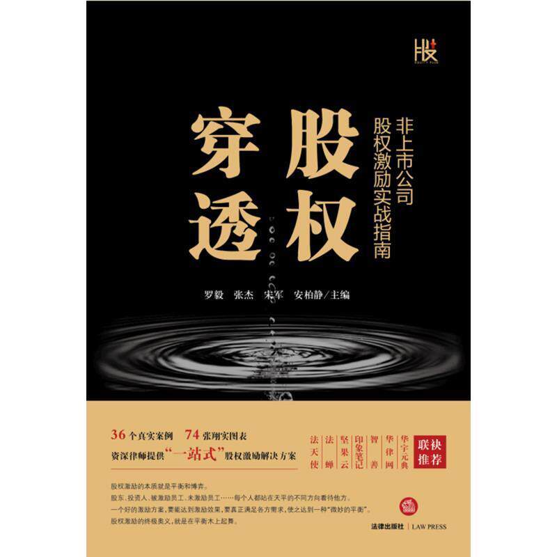 【正版书】 穿透股权:非上市公司股权激励实战指南 罗毅 著 法律出版社