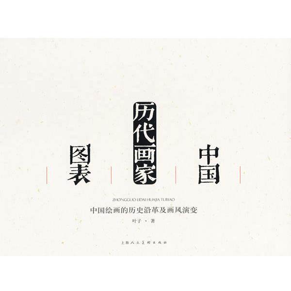【正版书】 中国历代画家图表:中国绘画的历史沿革及画风演变 叶子 著 上海人民美术出版社
