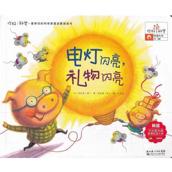 【正版书】你好科学 亲切的科学原理启蒙图画书 电灯闪亮礼物闪亮（物理科 金世实