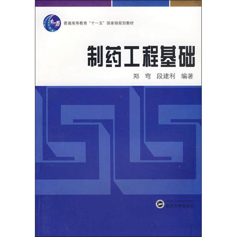 【正版书】 制药工程基础 郑穹,段建利　编著 武汉大学出版社