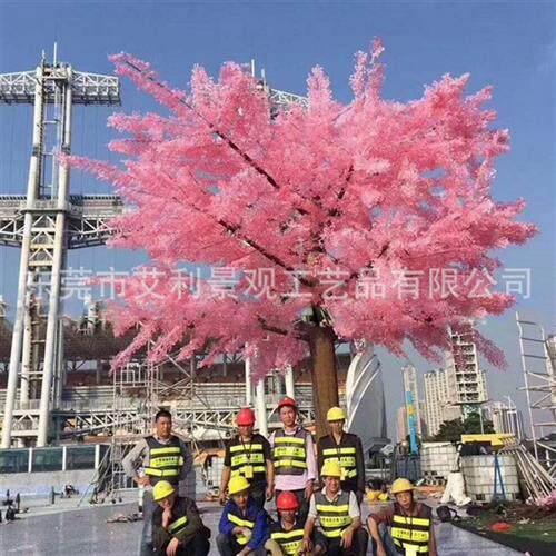 银杏树假树酒店大厅装饰树延伸型橱窗婚庆商场落地大树