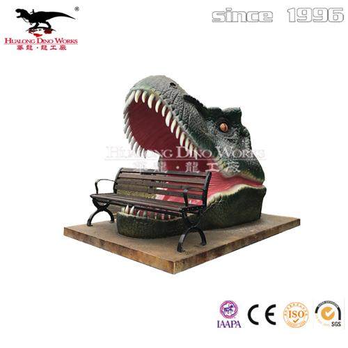 玻璃钢霸王龙头照相座椅公园景区网红打卡产品亲子主题乐园游乐园,玩具/童车/益智/积木/模型,大型组合式游乐设备,淘宝优惠券,粉丝福利购,淘宝优惠卷