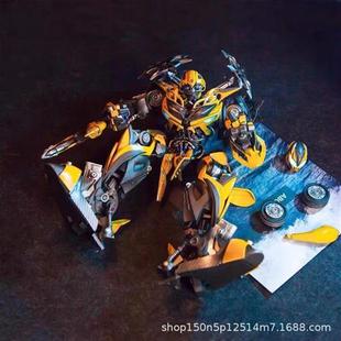 现货Comicave变形金刚大黄蜂双头雕CS/合金可动模型手办玩
