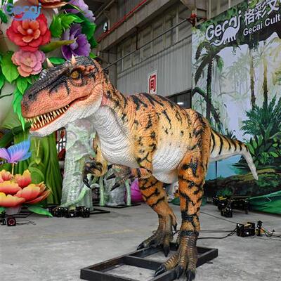 自贡大型仿真恐龙模型景区主题公园引流雕塑摆件异特龙制作工厂
