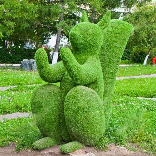 大型动植物工艺品雕塑人造户外公园广场草雕景观仿真绿雕造型组合