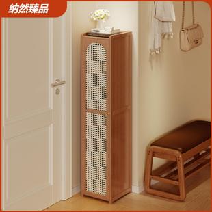 家用门口窄款鞋柜门外走廊用玄关入户门多层家用室内收纳简易鞋架