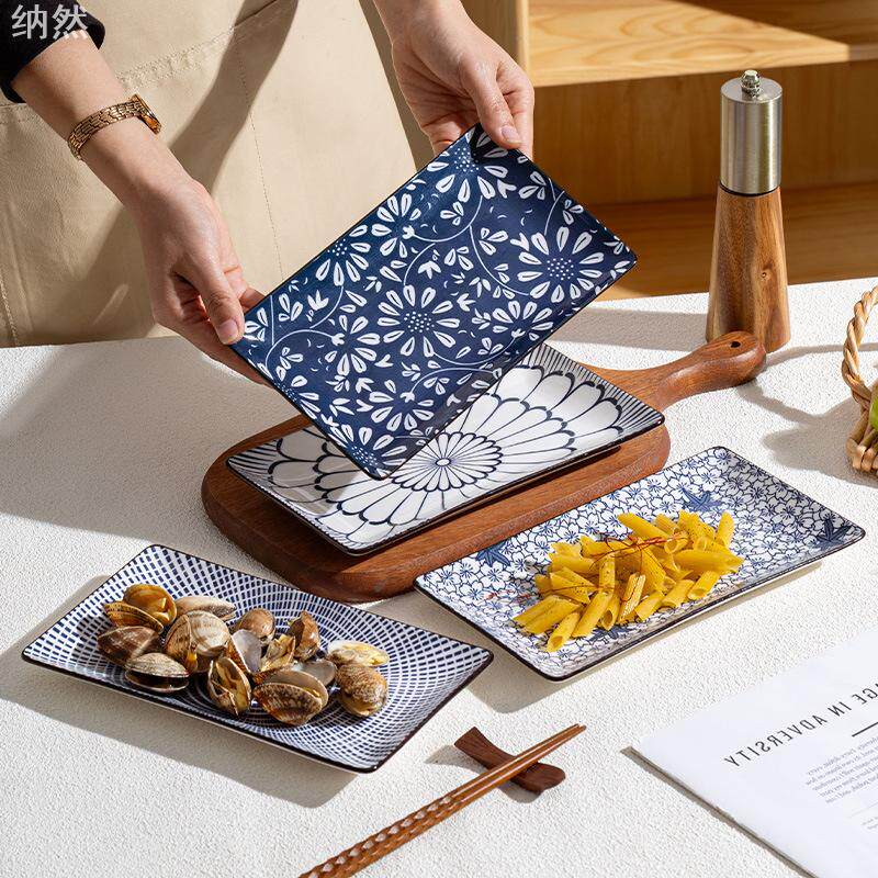黑瞳孔日式餐具套装自由搭配组合网红寿司盘菜盘家用陶瓷和风盘