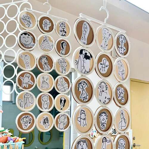 幼儿园美工区装饰吊饰材料展示架