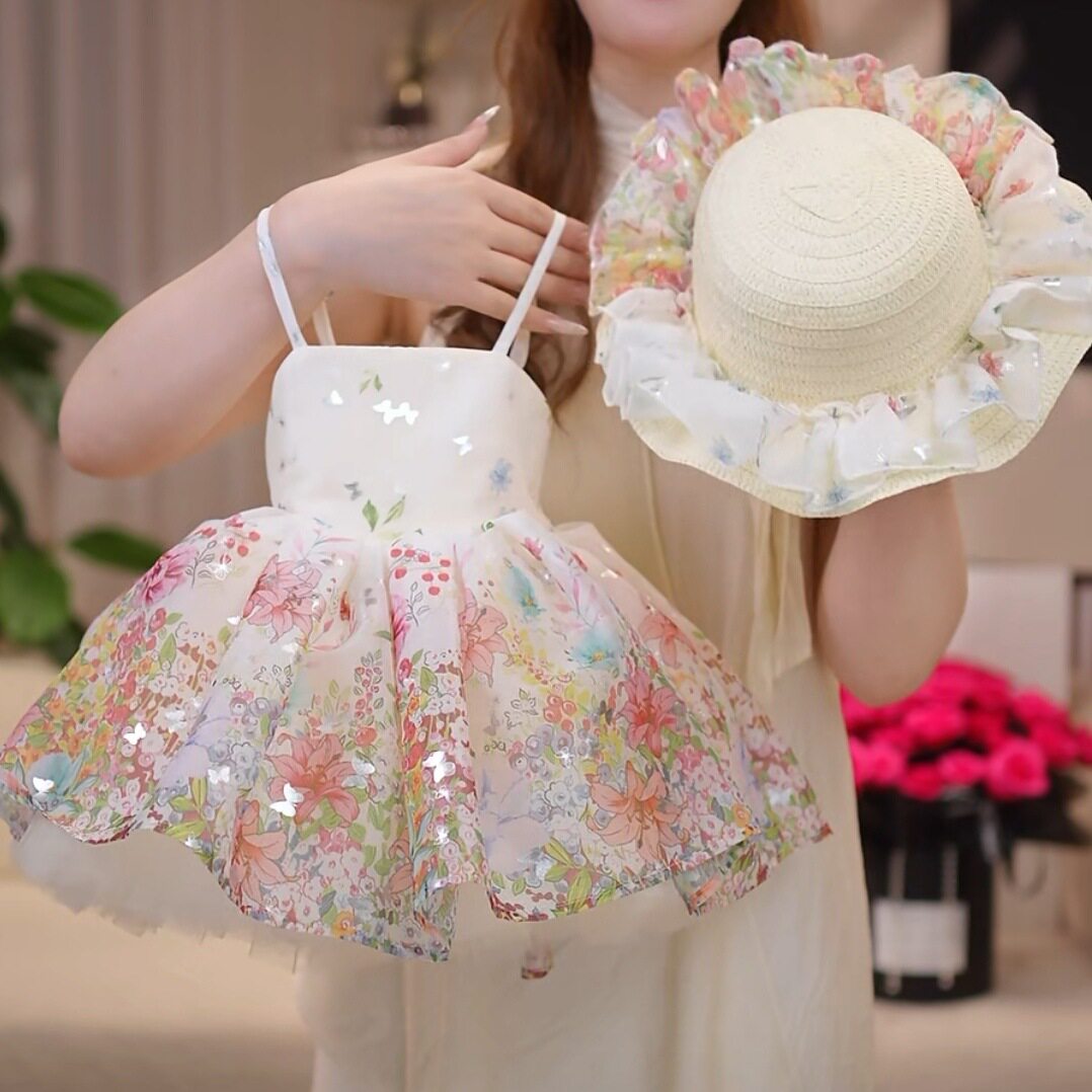 女童吊带连衣裙夏季礼服公主裙