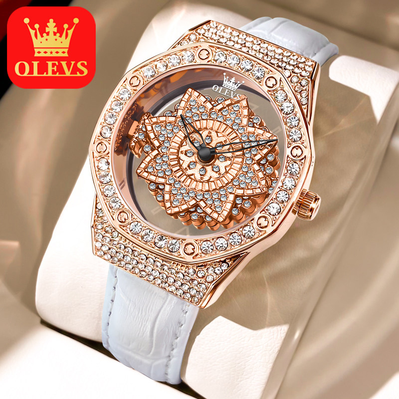 瑞士认证正品牌女士手表女款2026新款满钻全自动石英表名腕表学生