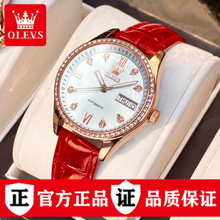 官方旗舰店瑞士认证正品 女表 牌女士手表全自动机械表真皮带名式 款