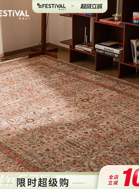 【4月新品发售】FESTIVAL土耳其原装进口覆古轻奢客厅高级地毯