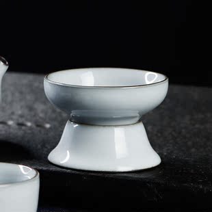 铁胎官窑陶瓷茶滤家用茶渣过滤器功夫茶具过滤网茶漏公道杯套装