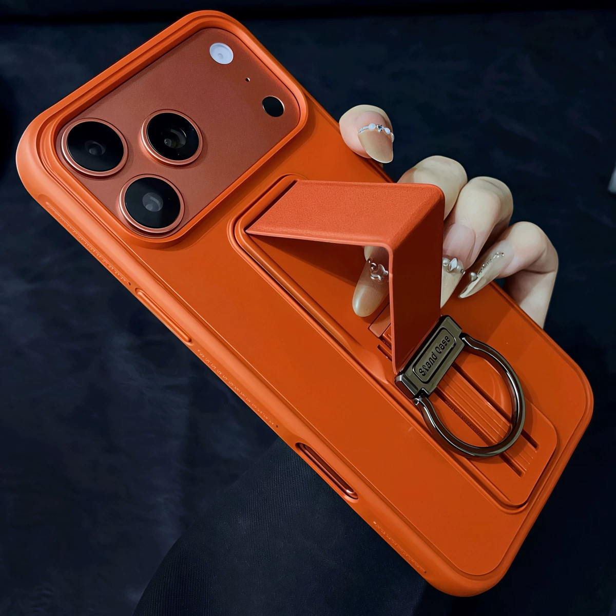 适用苹果17promax手机壳新款iPhone16pro全包防摔磨砂Air保护套15plus指环腕带支架ip14高级感13pm男女外壳