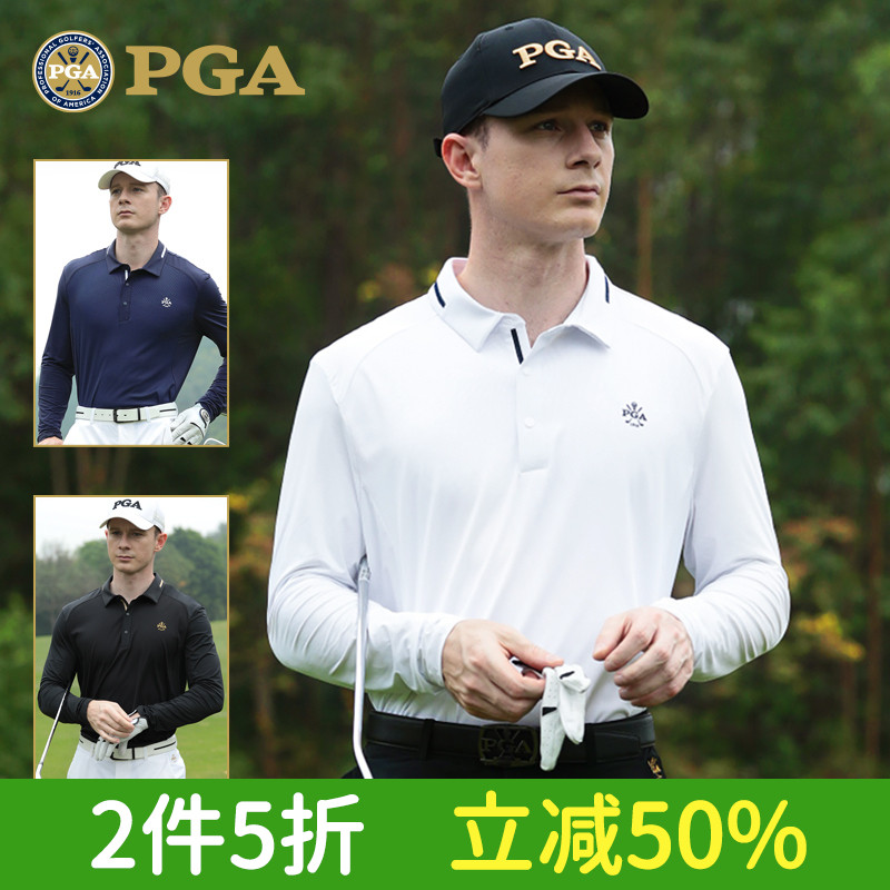 美国PGA高尔夫服装长袖T恤